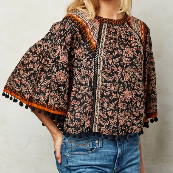 NWT Love the Label Lily Top Riana Print - Picture 7 of 7